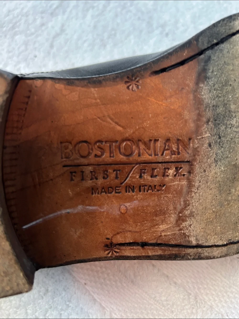 Bostonian Black Leather Cap-Toe Derby Oxfords